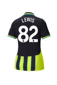 Manchester City Rico Lewis #82 Voetbaltruitje Uit tenue Dames 2024-25 Korte Mouw